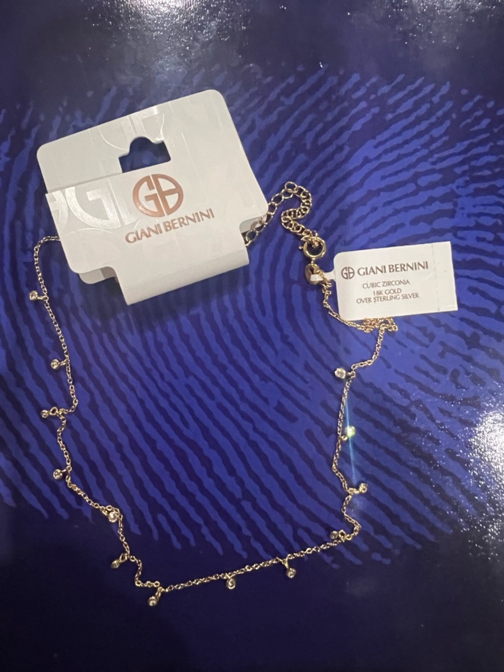 Giani Bernini Gold Tiny cubic zirconia Necklace